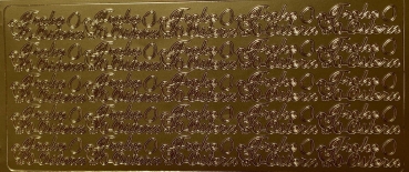 Sticker frohe Ostern, gold